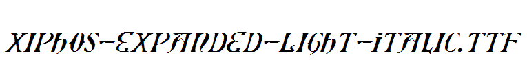 Xiphos-Expanded-Light-Italic.ttf