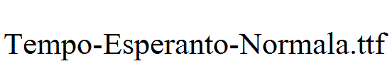 Tempo-Esperanto-Normala.ttf