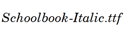 Schoolbook-Italic.ttf