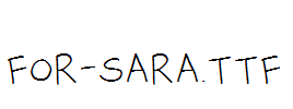 for-sara.ttf