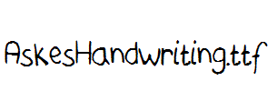 AskesHandwriting.ttf