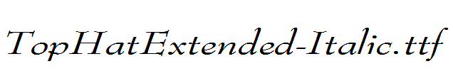 TopHatExtended-Italic.ttf