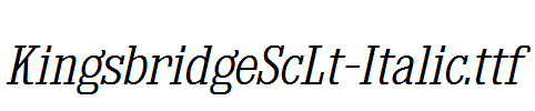 KingsbridgeScLt-Italic.ttf