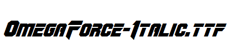 OmegaForce-Italic.ttf