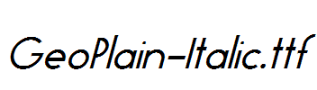 GeoPlain-Italic.ttf