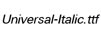 Universal-Italic.ttf