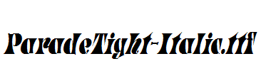 ParadeTight-Italic.ttf