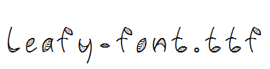 Leafy-font.ttf