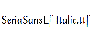 SeriaSansLf-Italic.ttf