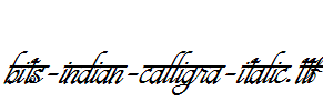 bits-indian-calligra-Italic.ttf