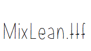 MixLean.ttf