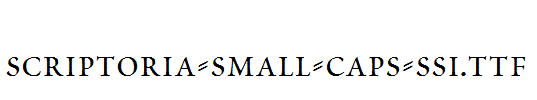 Scriptoria-Small-Caps-SSi.ttf