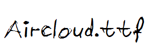 Aircloud.ttf