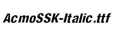 AcmoSSK-Italic.ttf