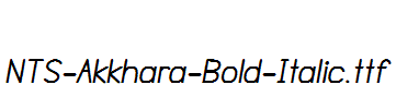 NTS-Akkhara-Bold-Italic.ttf