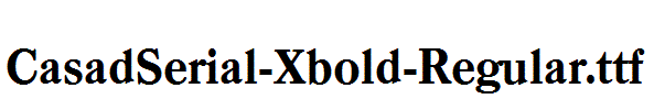 CasadSerial-Xbold-Regular.ttf