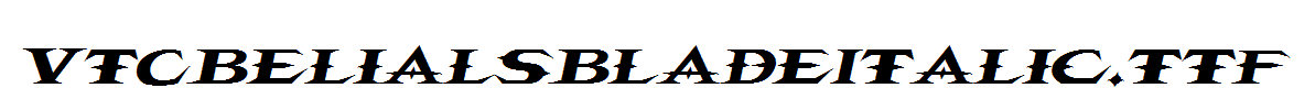 VTCBelialsBladeItalic.ttf