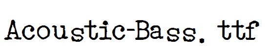 Acoustic-Bass.ttf