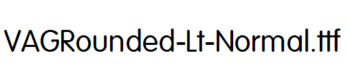 VAGRounded-Lt-Normal.ttf