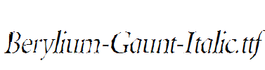 Berylium-Gaunt-Italic.ttf