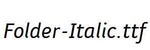 Folder-Italic.ttf