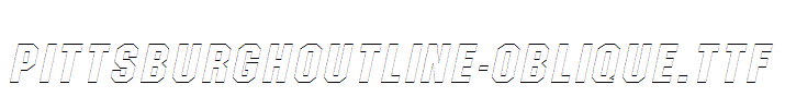 PittsburghOutline-Oblique.ttf