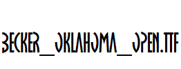 Becker_Oklahoma_Open.ttf