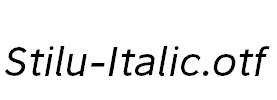 Stilu-Italic.otf