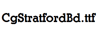 CgStratfordBd.ttf