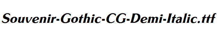 Souvenir-Gothic-CG-Demi-Italic.ttf