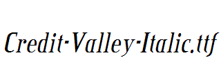 Credit-Valley-Italic.ttf