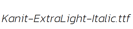 Kanit-ExtraLight-Italic.ttf