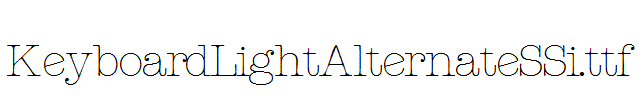 KeyboardLightAlternateSSi.ttf