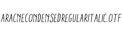 AracneCondensedRegularItalic.otf