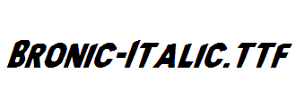 Bronic-Italic.ttf