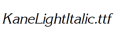 KaneLightItalic.ttf