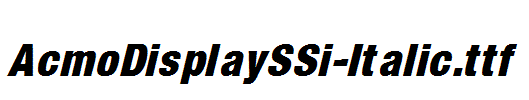 AcmoDisplaySSi-Italic.ttf