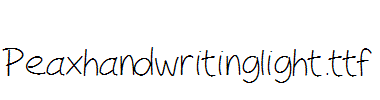 Peaxhandwritinglight.ttf