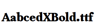 AabcedXBold.ttf