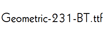 Geometric-231-BT.ttf