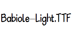 Babiole-Light.ttf