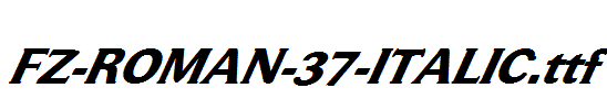 FZ-ROMAN-37-ITALIC.ttf