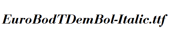 EuroBodTDemBol-Italic.ttf