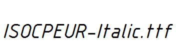 ISOCPEUR-Italic.ttf