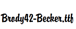 Brody42-Becker.ttf