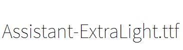 Assistant-ExtraLight.ttf