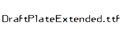 DraftPlateExtended.ttf