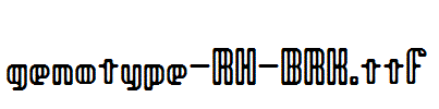 genotype-RH-BRK.ttf