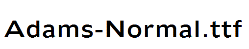 Adams-Normal.ttf