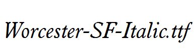 Worcester-SF-Italic.ttf